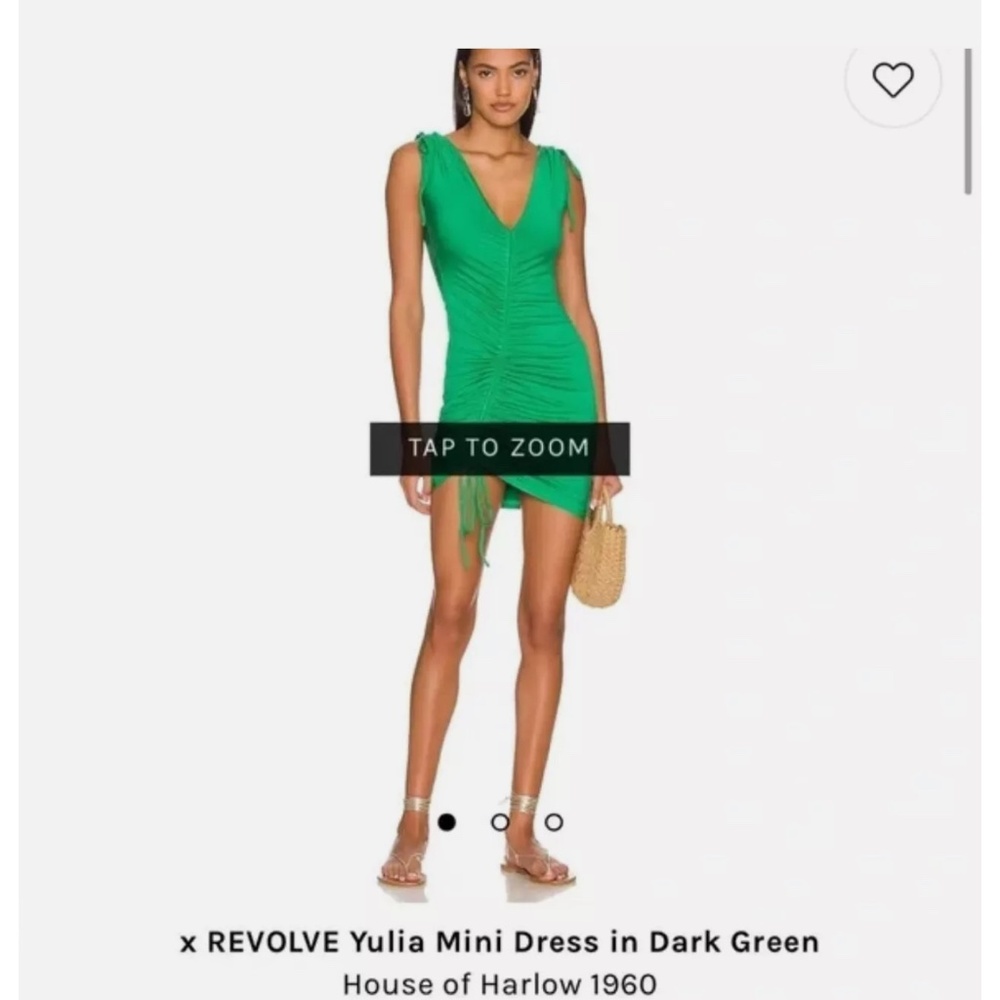 house of harlow 1960 x REVOLVE Yulia Mini Dress in Dark Green